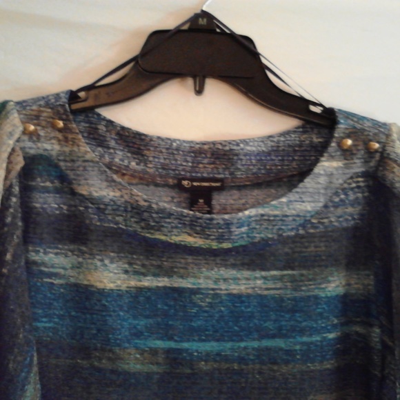 NWT New Directions Knit Tease Blouse/Medium - Picture 6 of 8